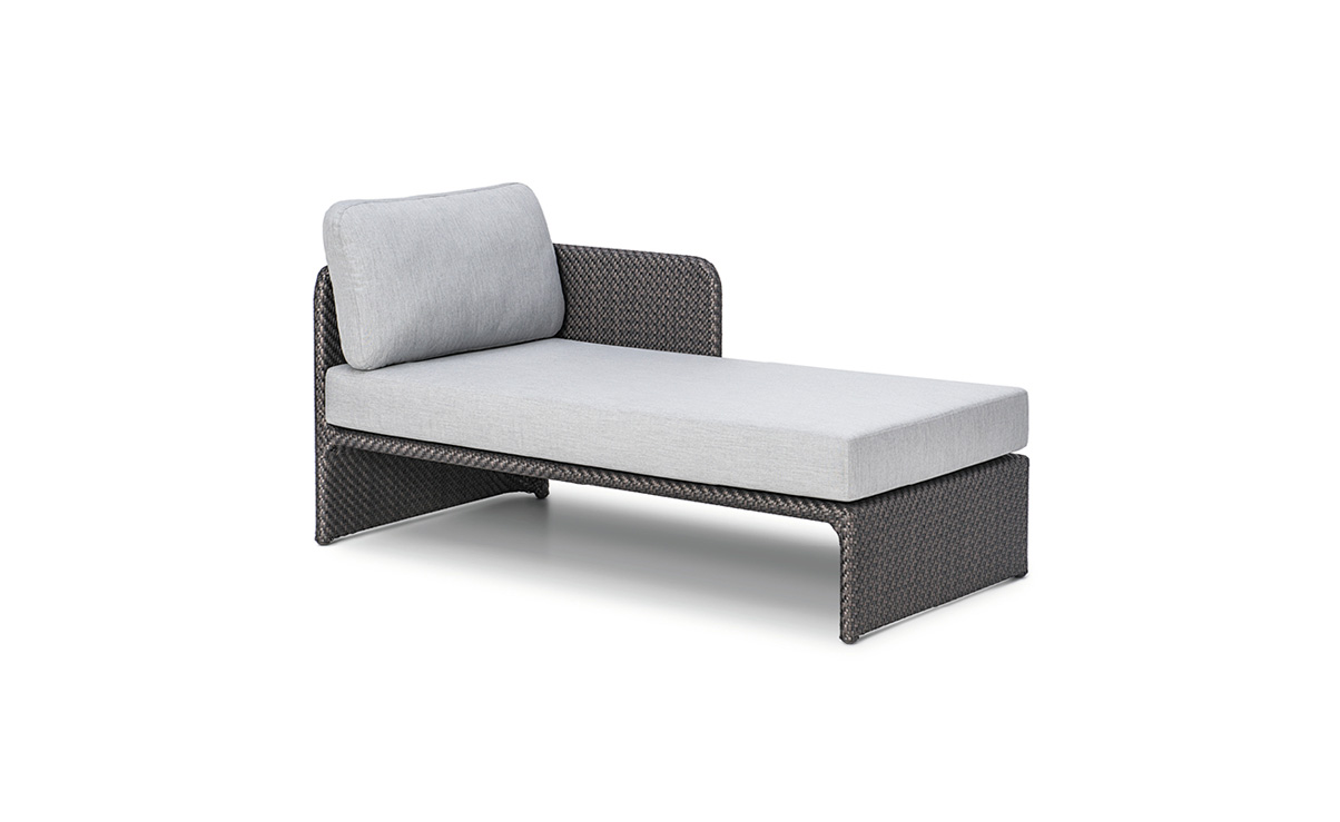 OHMM Outdoor Horizon Chaise Longue Left With Cushions