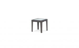 OHMM Outdoor Maximus Side Table With Frosted Tempered Glass Insert