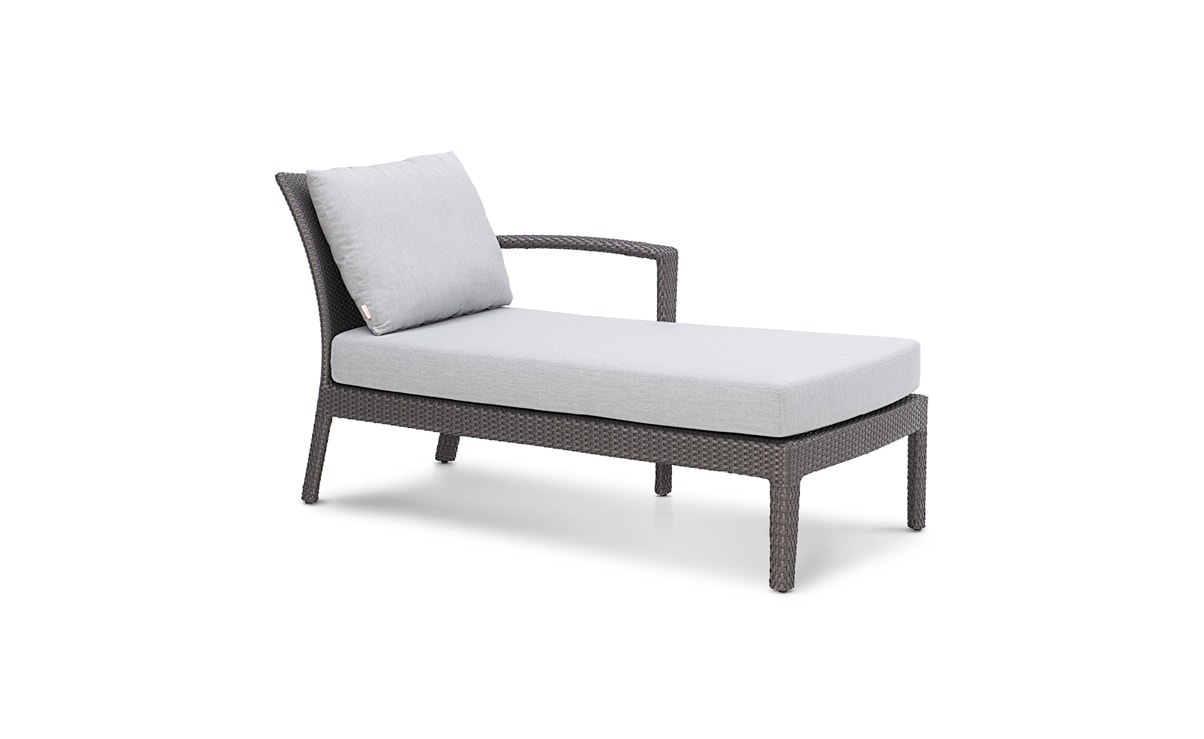 OHMM Outdoor Palm Chaise Longue Left With Cushions