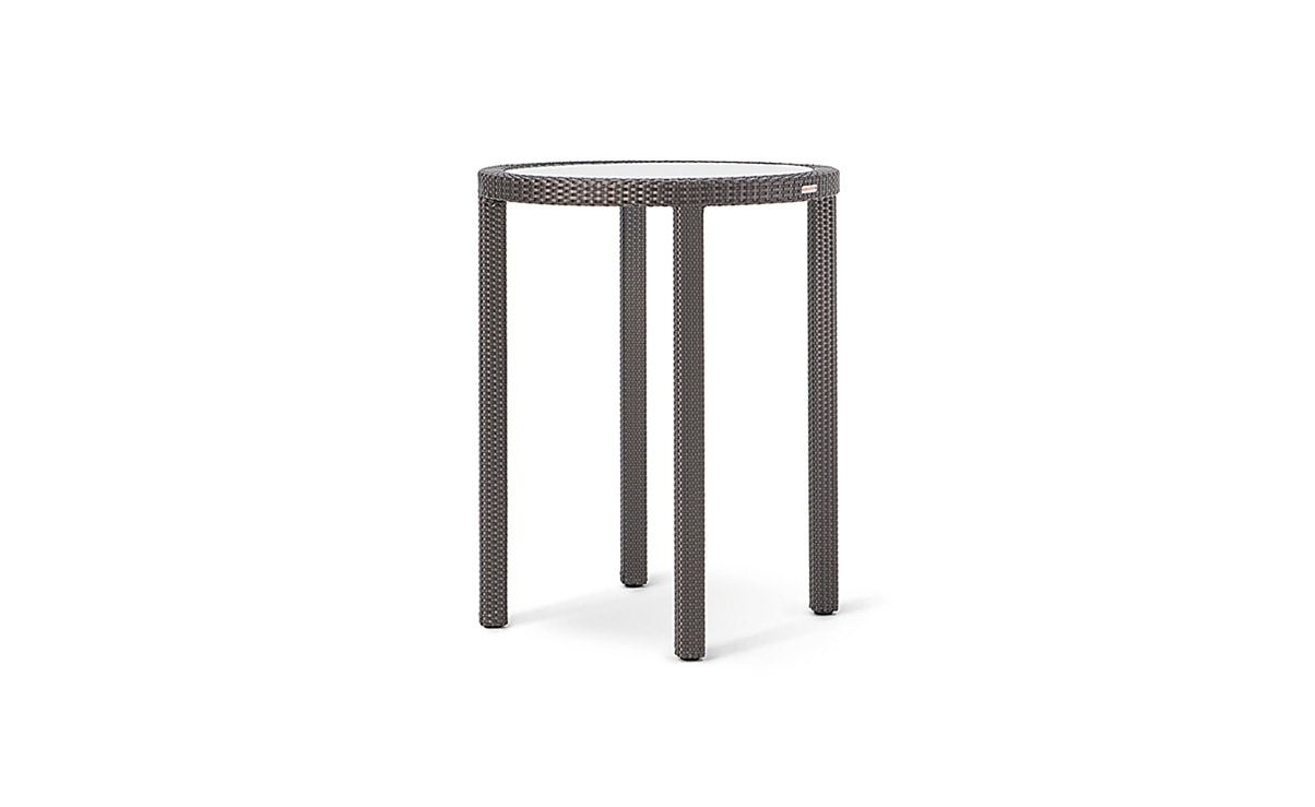 OHMM Outdoor Partu Bar Table 80cmDia With Frosted Tempered Glass Insert