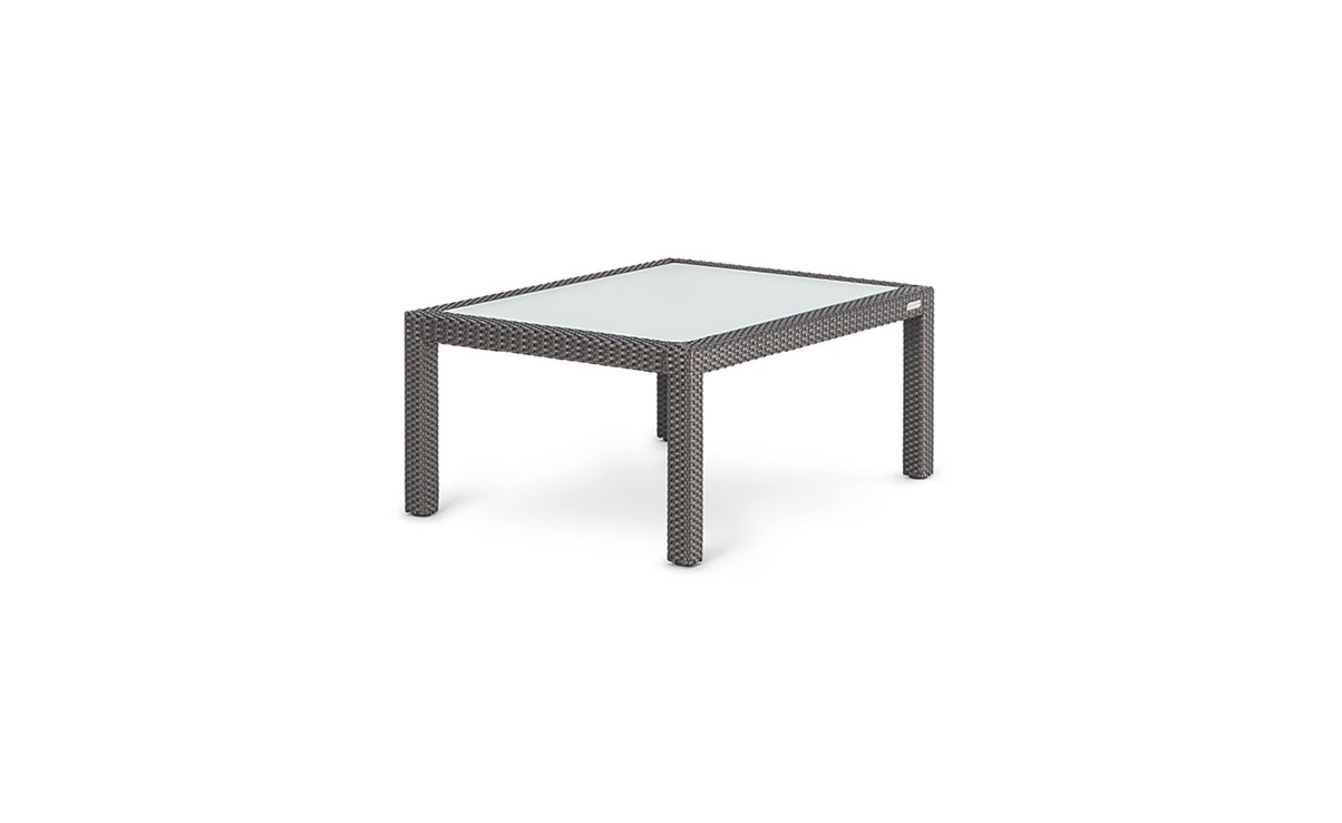 OHMM Outdoor Partu Coffee Table Rectangular With Frosted Tempered Glass Insert