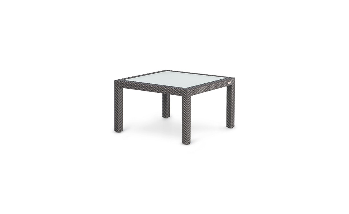 OHMM Outdoor Partu Coffee Table Square With Frosted Tempered Glass Insert