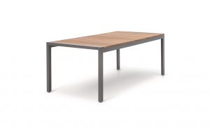 OHMM Latitudes Dining Table 200x100 With Slatted Teak Top
