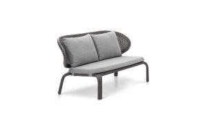 OHMM Outdoor Calico 2 Seater Sofa With Cushions