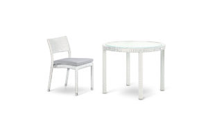 OHMM PARTU DINING SET 2 FLO SIDECHAIRS & TABLE D90CM