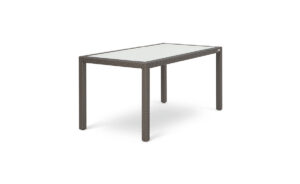 PARTU DINING TABLE 180X80CM BRONZE FIBRE WITH GLASS INSERT