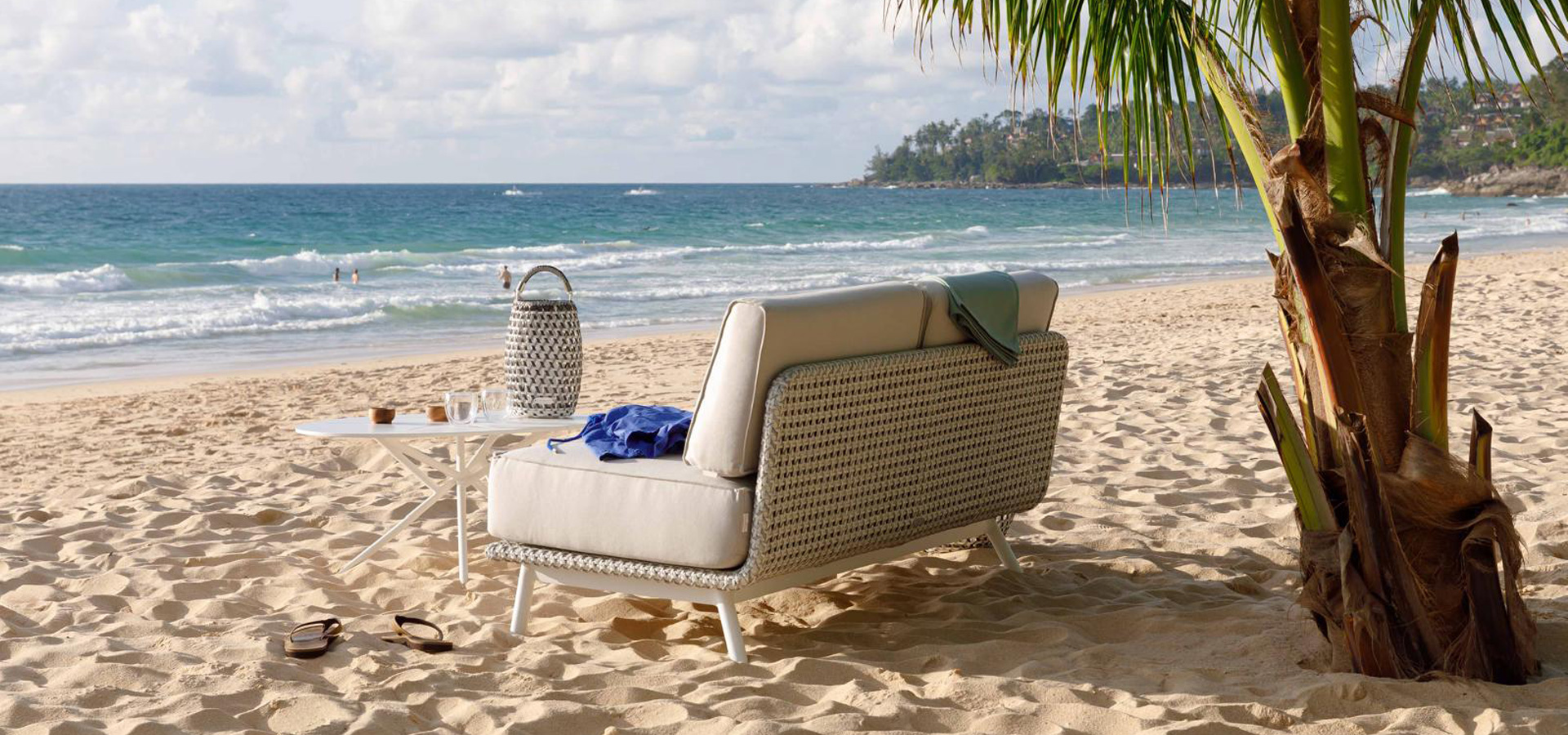 OHMM Tejido Collection Outdoor Lounge Furniture On The Beach